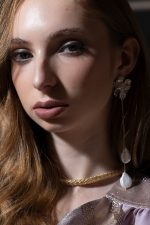 Flower Pearl Earrings - Image 2