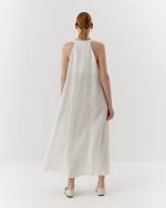 Cool white cotton canvas beach dress - Image 4