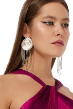 Gold Shell Earrings - Image 3