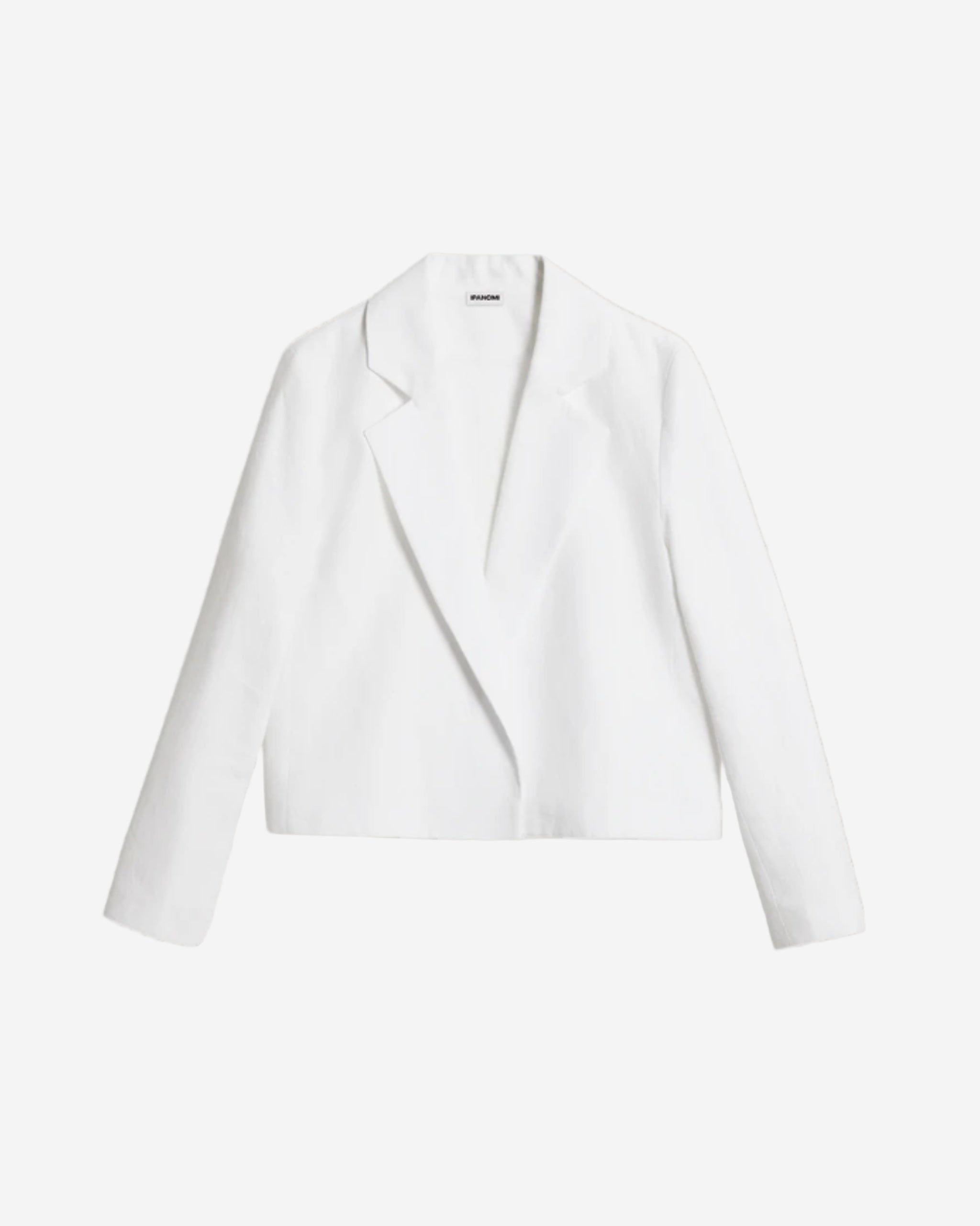 Sacou-elegant-city-stylish-din-canepa-scurt-alb-ipanomi-1.jpg Elegant city stylish oversized hemp jacket, short, white - Image 1