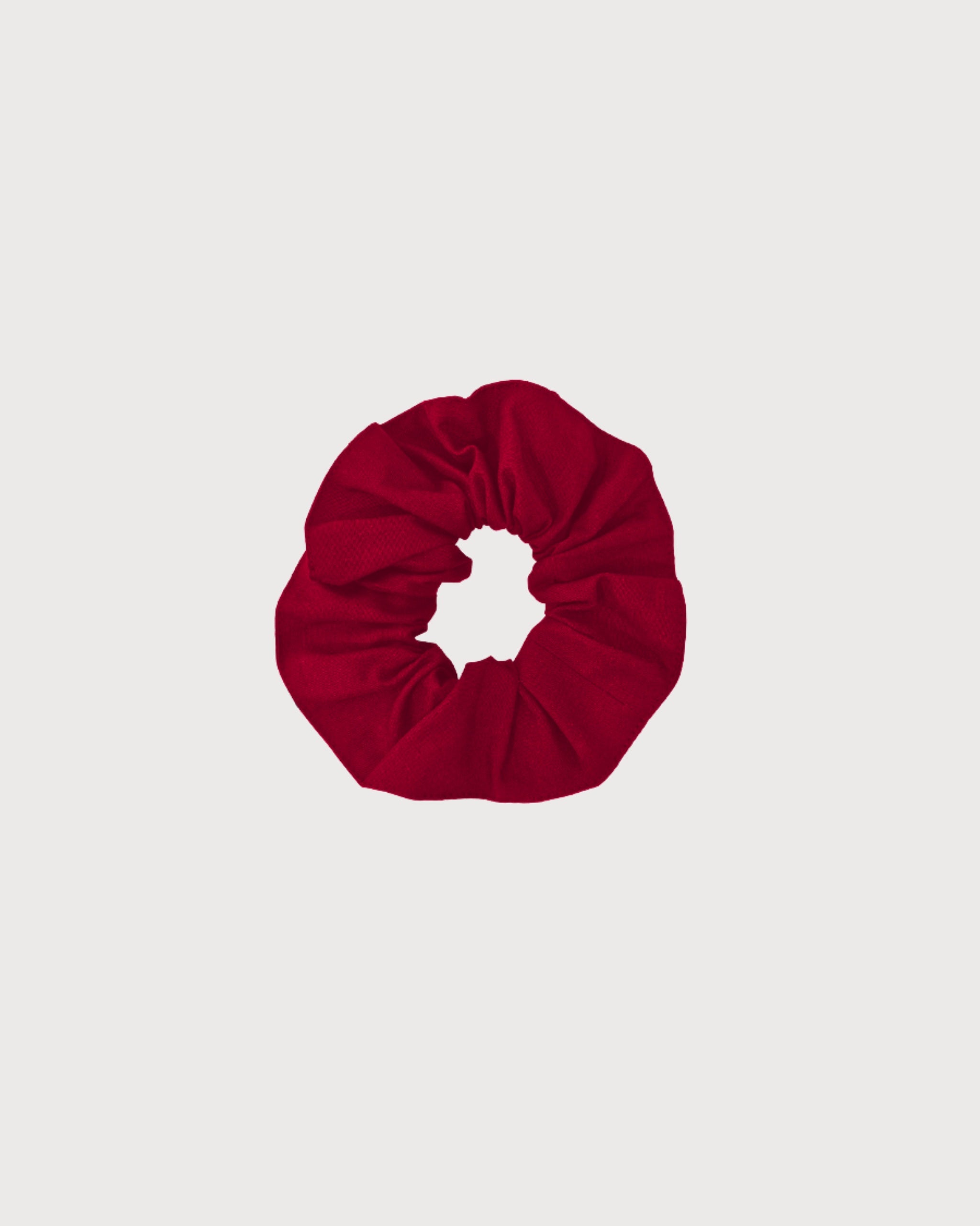 Set-scrunchie-din-bumbac-organic-rosu-ipanomi-1_c525a501-b732-425c-a106-87de2f6de370.jpg Organic cotton scrunchie, red, medium size - Image 1