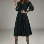Azalea Dress Dark Green
