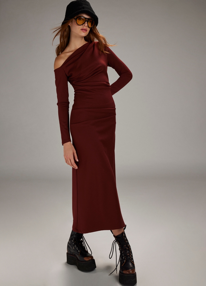 ac-fw23-malmo_dress_1_.jpg Malmo Dress Cinnamon Brown - Image 1