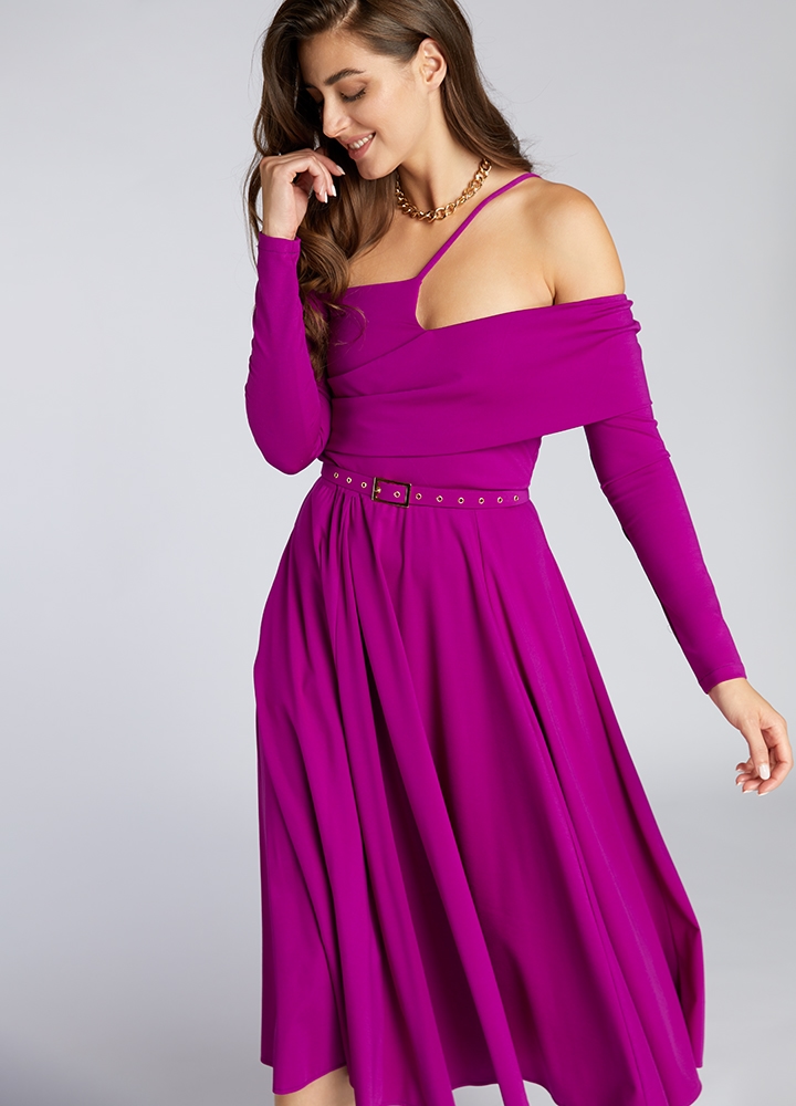ac_cinzano_dress_vibrant_magenta__3_.jpg Cinzano Dress Vibrant Magenta - Image 1