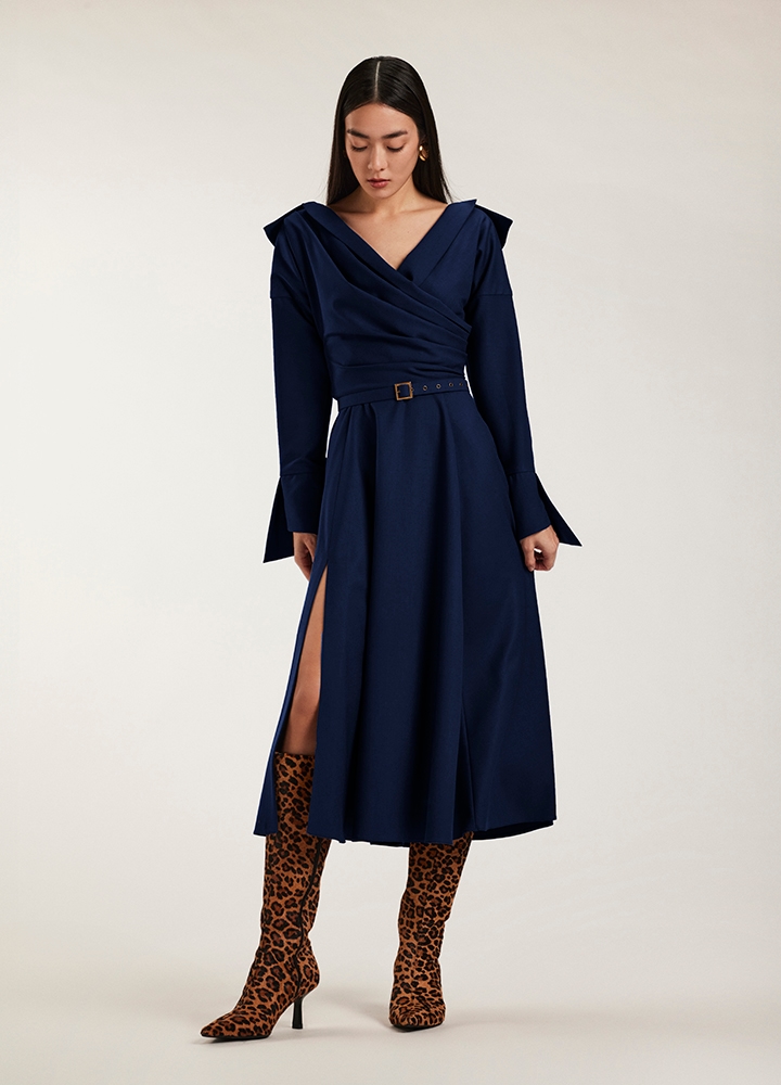 asana_dress_navy_blue_1_.jpg Asana Dress Navy Blue - Image 1