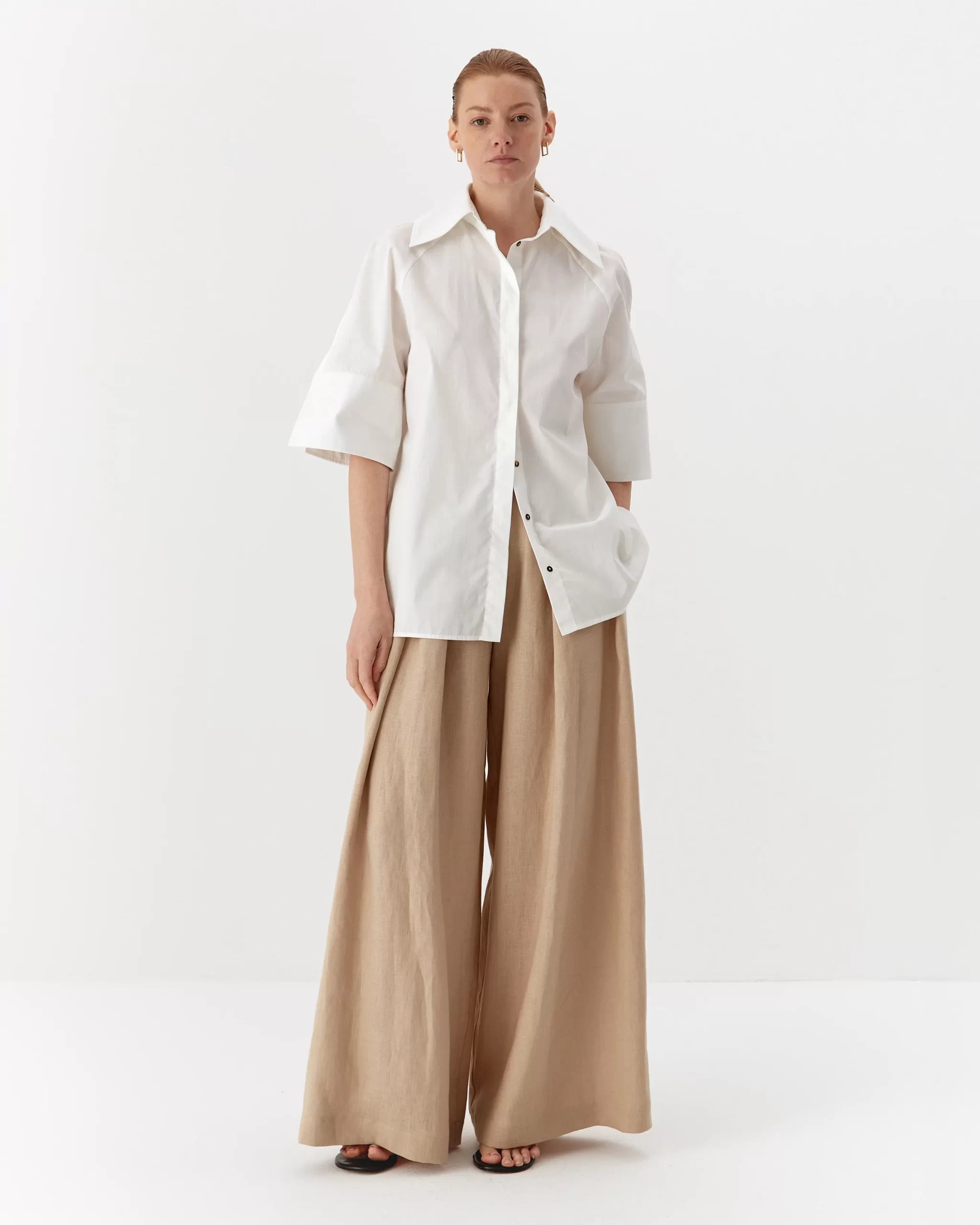 ipanomi2_25475-scaled-1.jpg Organic cotton casual shirt, long, white - Image 1