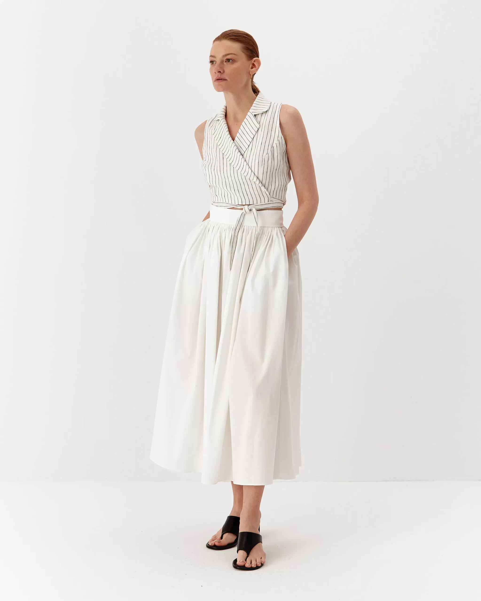 ipanomi2_25733-scaled-1.jpg Organic cotton casual skirt, long, white - Image 1