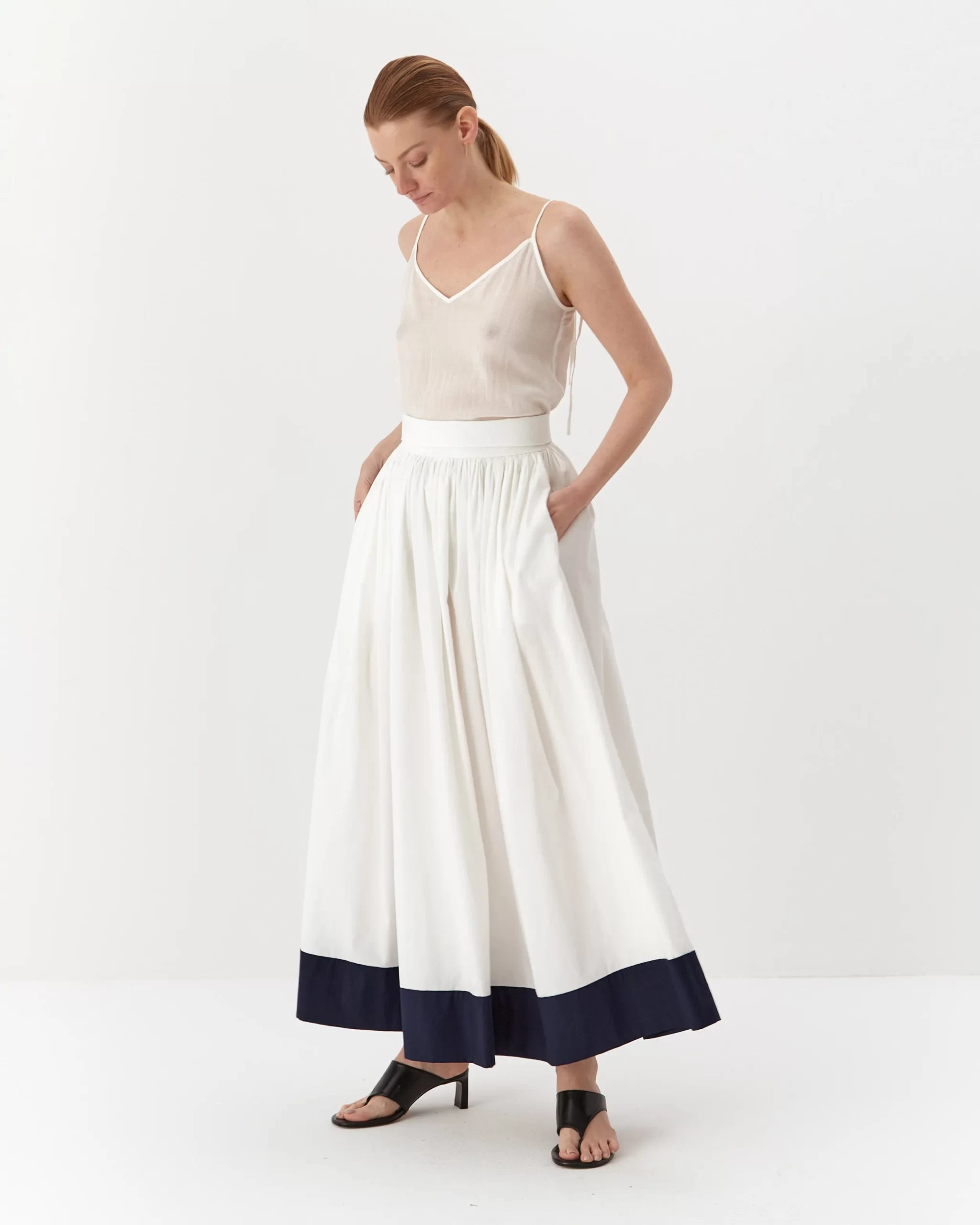 ipanomi2_25924-scaled-1.jpg Organic cotton casual skirt, long, white - Image 1
