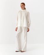 Elegant white organic cotton shirt - Image 2