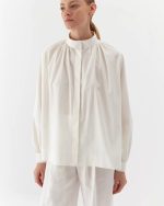 Elegant white organic cotton shirt - Image 3