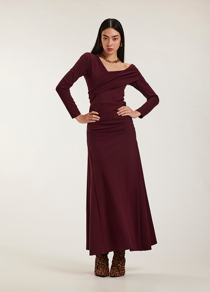 ssd-14548.jpg Sherry Dress Burgundy Red - Image 1