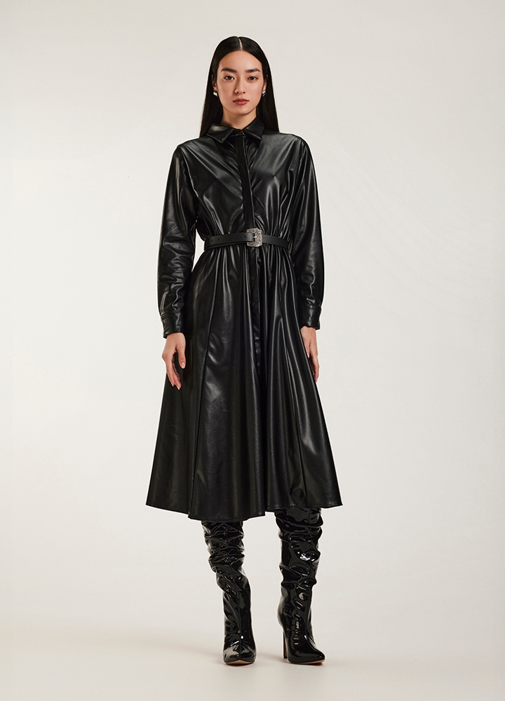 ssd-14647.jpg Vertigo Dress Leather Black - Image 1