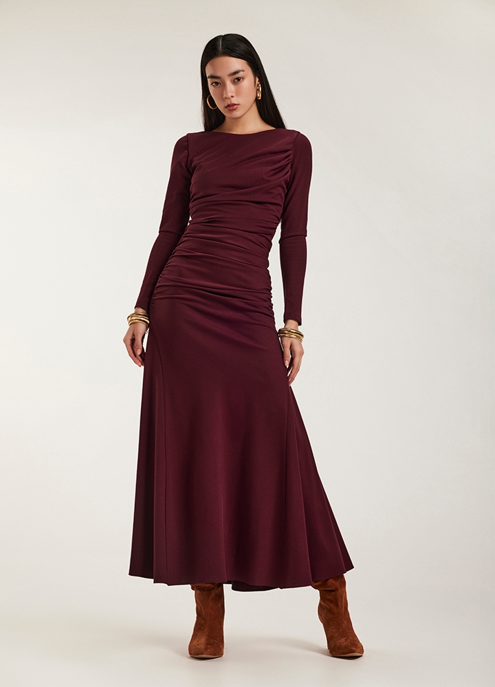 ssd-15196.jpg Agua Dress Burgundy Red - Image 1