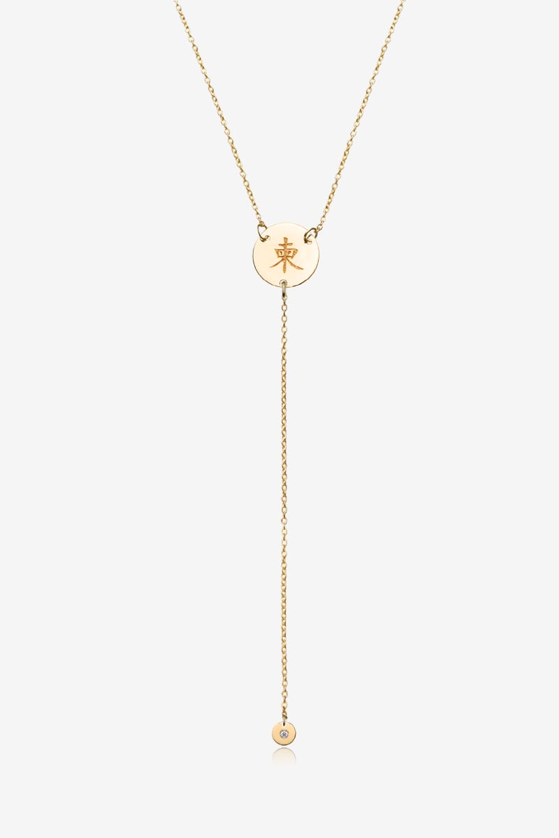 0XwwvLbB5O_ColierCoin.jpg Diamond Drop Necklace - Image 1