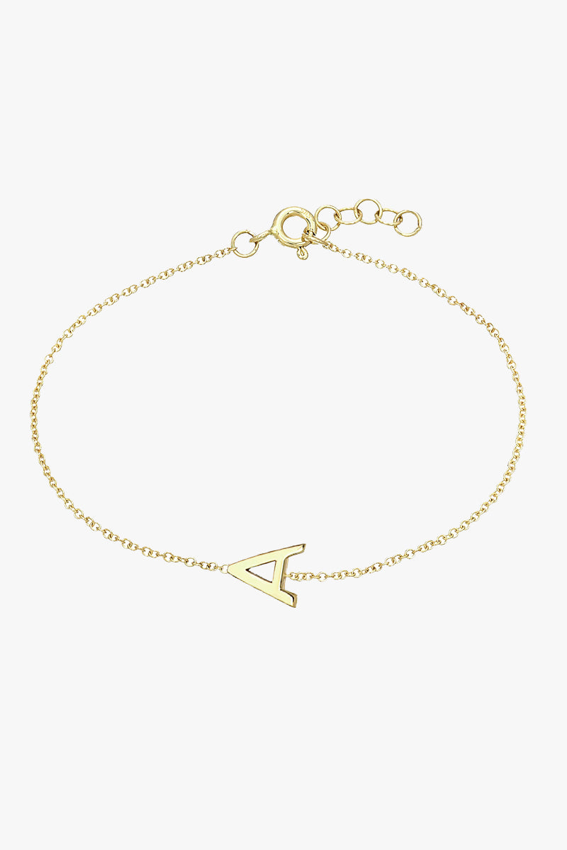 BrataraInitialaaur.jpg Initial Gold Bracelet - Image 1