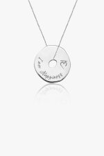 Mantra I Am Happiness Silver Necklace
