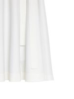 Elegant Italian wool skirt with cords, white - Image 3