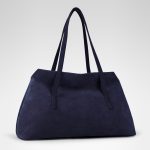 Aurora Tote - Midnight Blue Suede