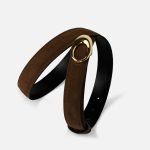 INFINITY REVERSIBLE BELT - CHOCOLATE SUEDE - Image 6