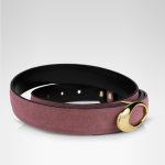 INFINITY REVERSIBLE BELT - ROSE BROWN SUEDE - Image 3