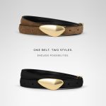 Noa Reversible Belt - Chocolate - Image 7