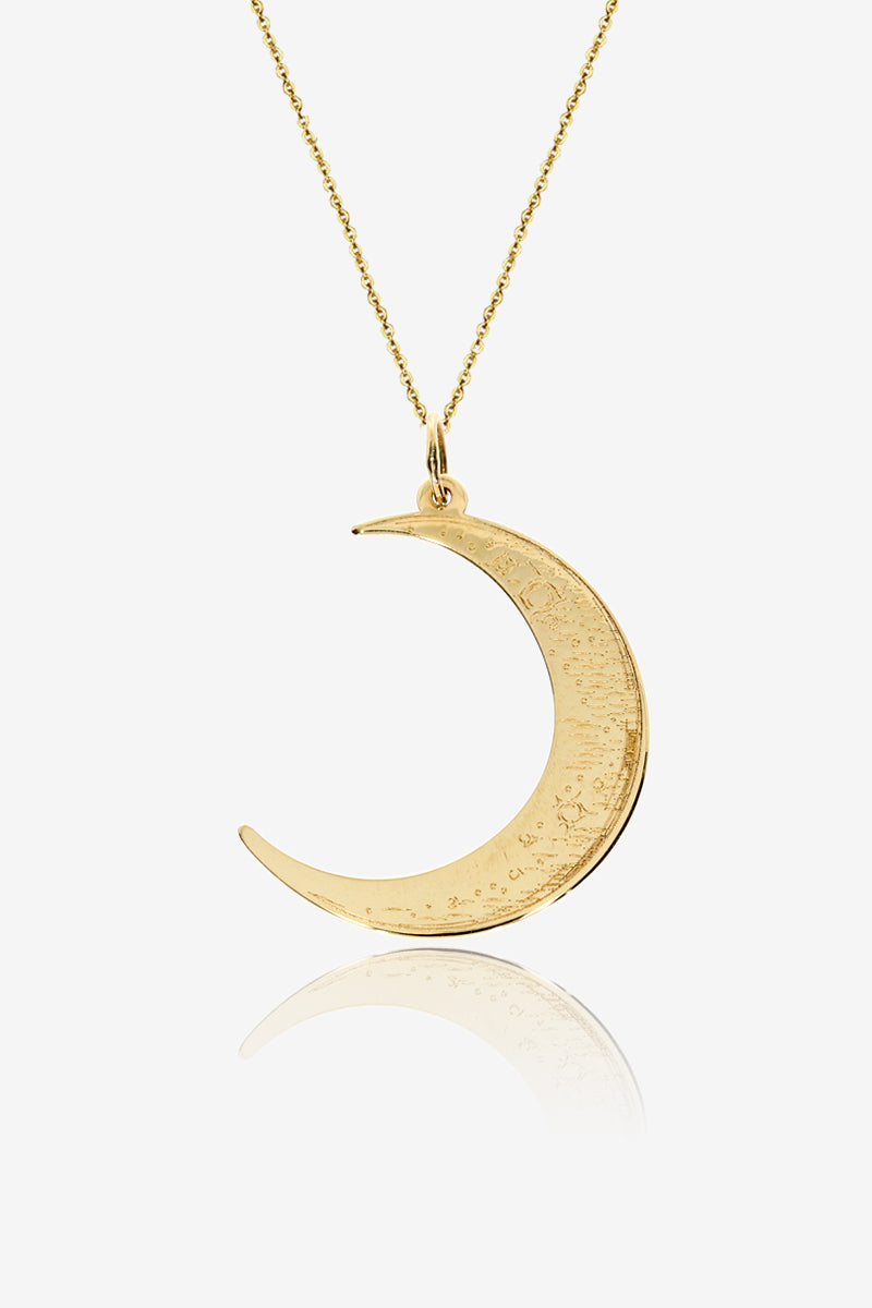 Oybz25eyyb_ColierGoldMoon.jpg Gold Moon Necklace/Pendant - Image 1