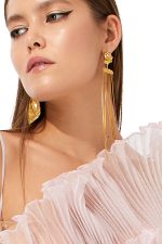 Long Chain Snail Earrings - Image 5