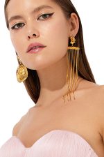 Long Chain Snail Earrings - Image 3