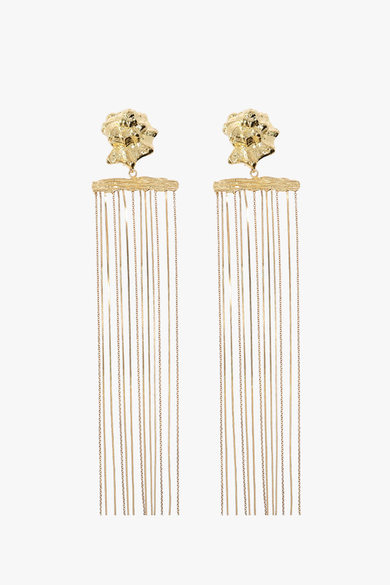 R78CbKFesX_Cerceimelc_03.jpg Long Chain Snail Earrings - Image 1