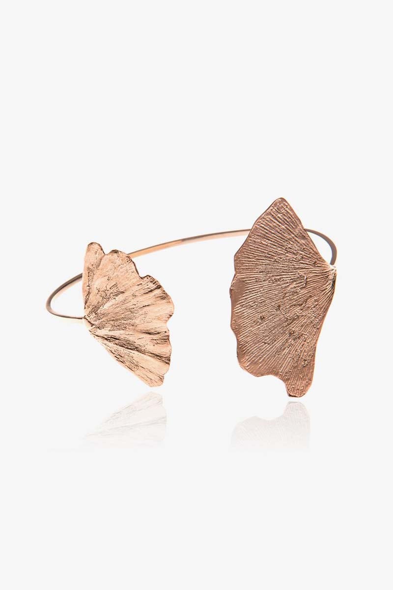 Two_Gingko_Bracelet_01_rose.jpg Two Ginkgo bracelet - Image 1