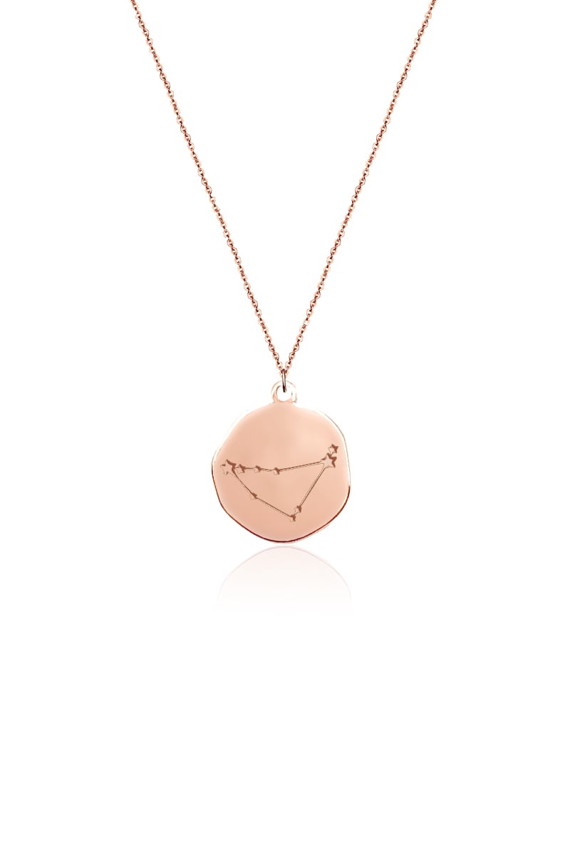 l7WBAI9EeD_Colier_capricorn_rosegold.jpg Capricorn Constellation Gold Necklace - Image 1