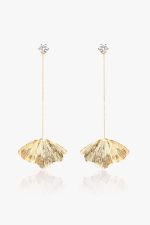 Long Ginkgo earrings - Image 3