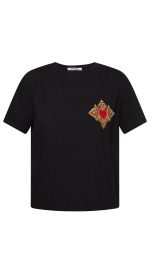 GOLDEN HEART TOP BLACK - Image 2
