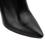 Eva Slouchy Black Leather Boots - Image 5