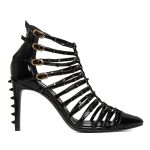 SO PUNK Black Patent Leather Booties