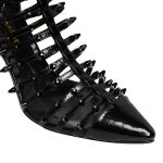 SO PUNK Black Patent Leather Booties - Image 5