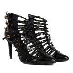 SO PUNK Black Patent Leather Booties - Image 2