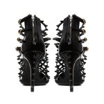 SO PUNK Black Patent Leather Booties - Image 3