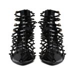 SO PUNK Black Patent Leather Booties - Image 4