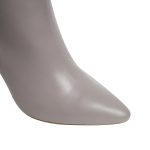 Milla Grey Leather Boots, Under Knee - Image 5