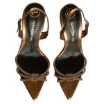 Daisy Antique Gold Crystals and Leather Sandals - Image 4