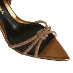 Daisy Antique Gold Crystals and Leather Sandals - Image 5