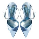 Thea Baby Blue Satin Sandals - Image 4