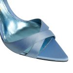 Thea Baby Blue Satin Sandals - Image 5