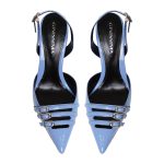 Gina Slingback Blue Patent Leather - Image 4