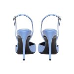 Gina Slingback Blue Patent Leather - Image 3