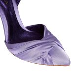 Ana Lilac Satin Slingbacks - Image 5