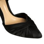 Ana Black Satin Slingbacks - Image 5