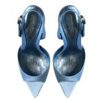 Vicky Baby Blue Satin Sandals - Image 4