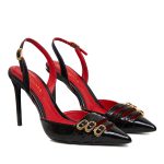 Gina Slingback Black Patent Leather - Image 2